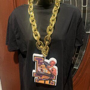 Kobe Bryant Black Mamba Foam Gold Chain